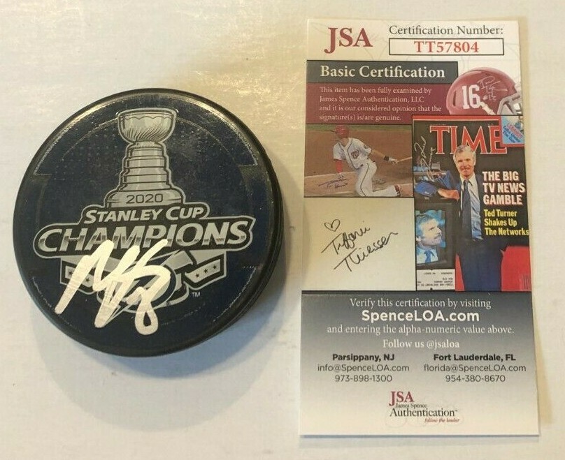 ONDREJ PALAT SIGNED TAMPA BAY LIGHTNING 2020 STANLEY CUP PUCK W/ CASE JSA COA