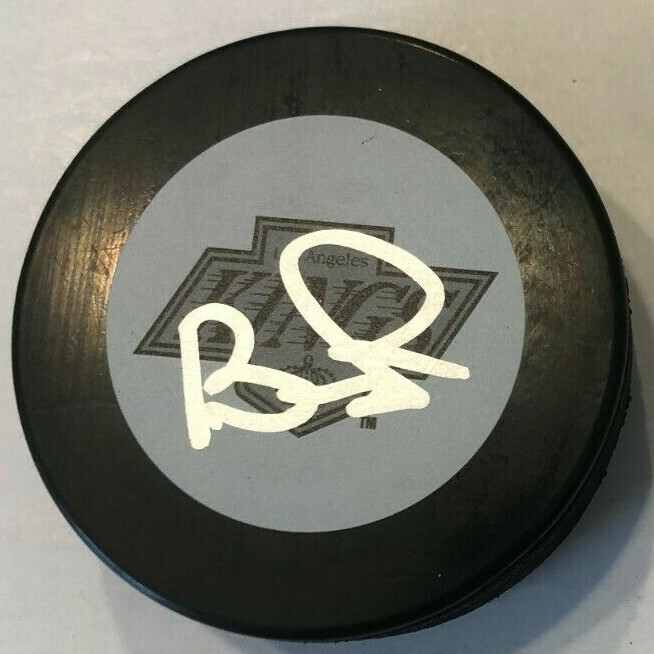 TOBIAS BJORNFOT SIGNED LOS ANGELES KINGS HOCKEY PUCK W/ CASE COA