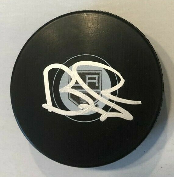 TOBIAS BJORNFOT SIGNED LOS ANGELES KINGS HOCKEY PUCK W/ CASE COA