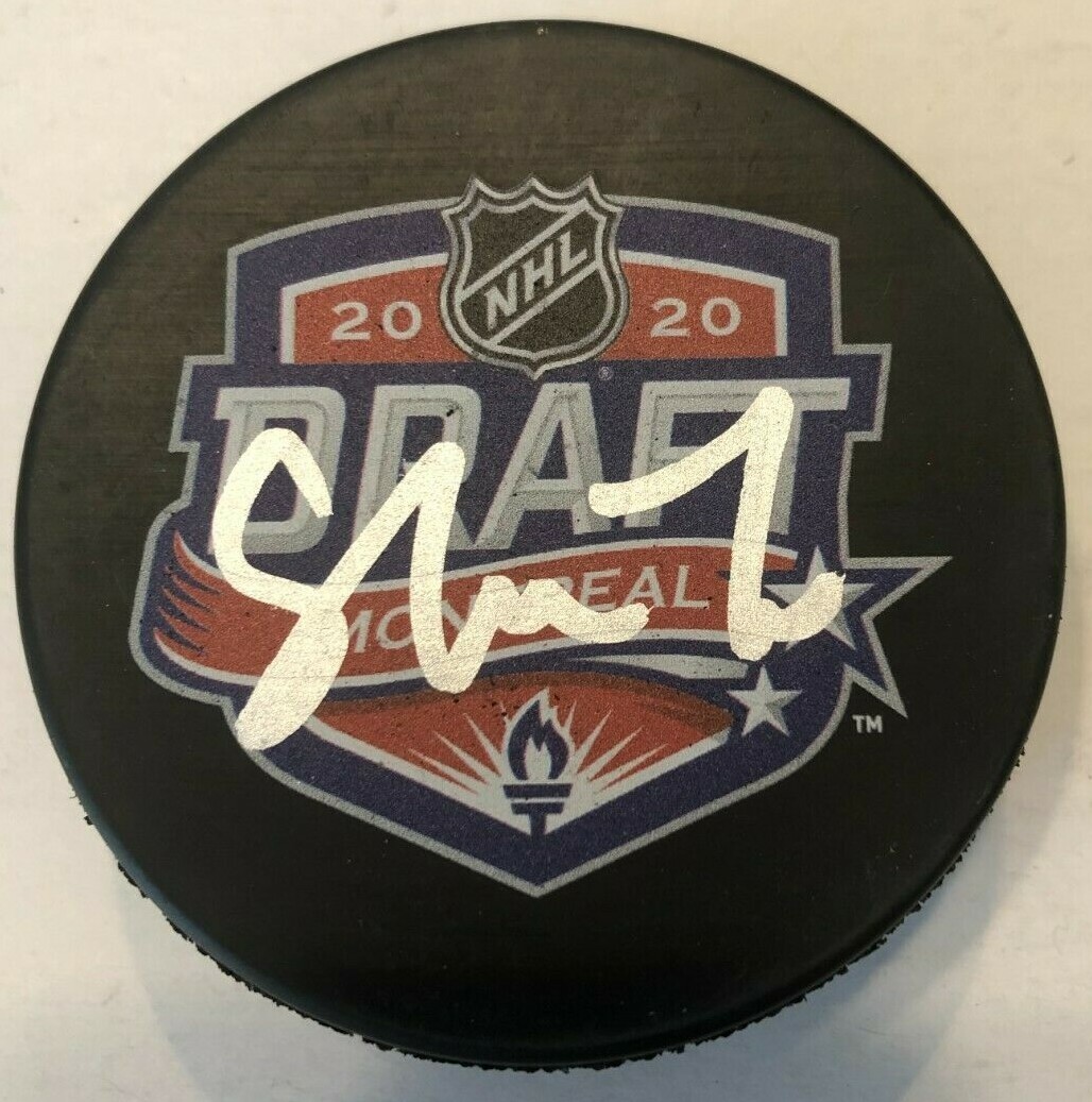 TIM STUTZLE SIGNED 2020 NHL DRAFT HOCKEY PUCK W/ CASE OTTAWA SENATORS COA