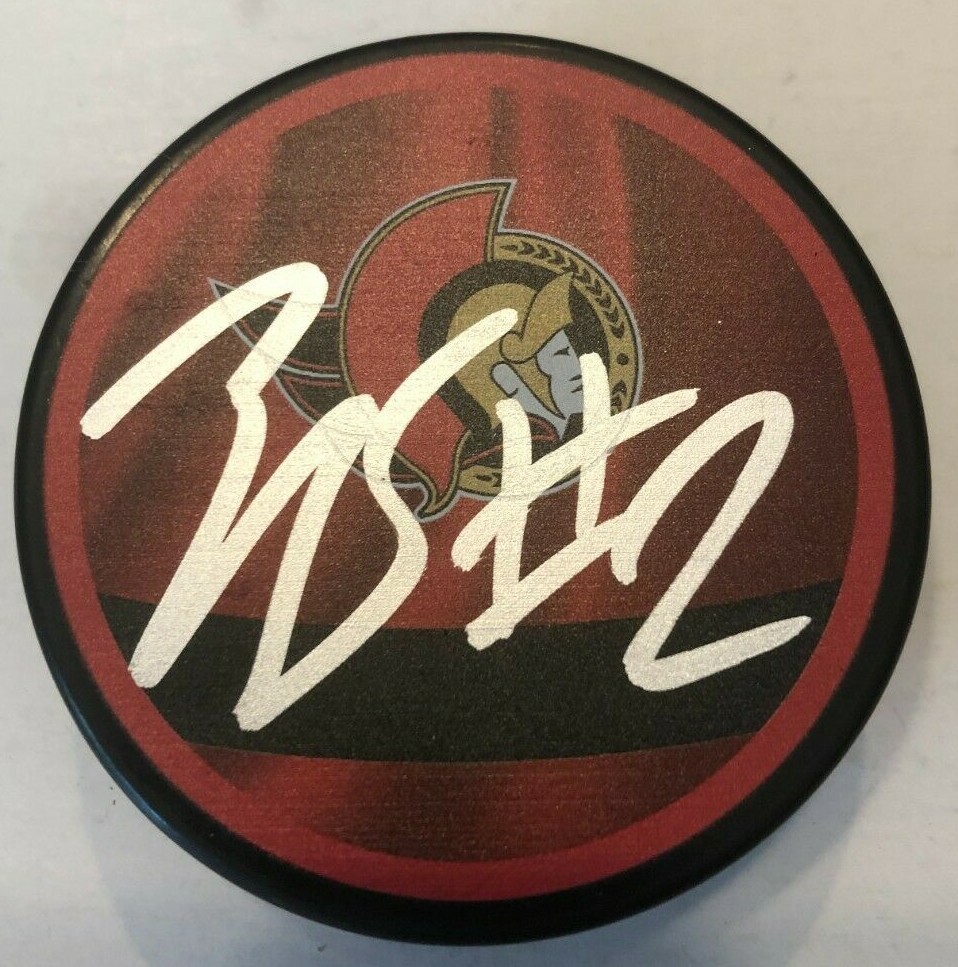 ARTEM ZUB SIGNED OTTAWA SENATORS HOCKEY PUCK W/ CASE COA