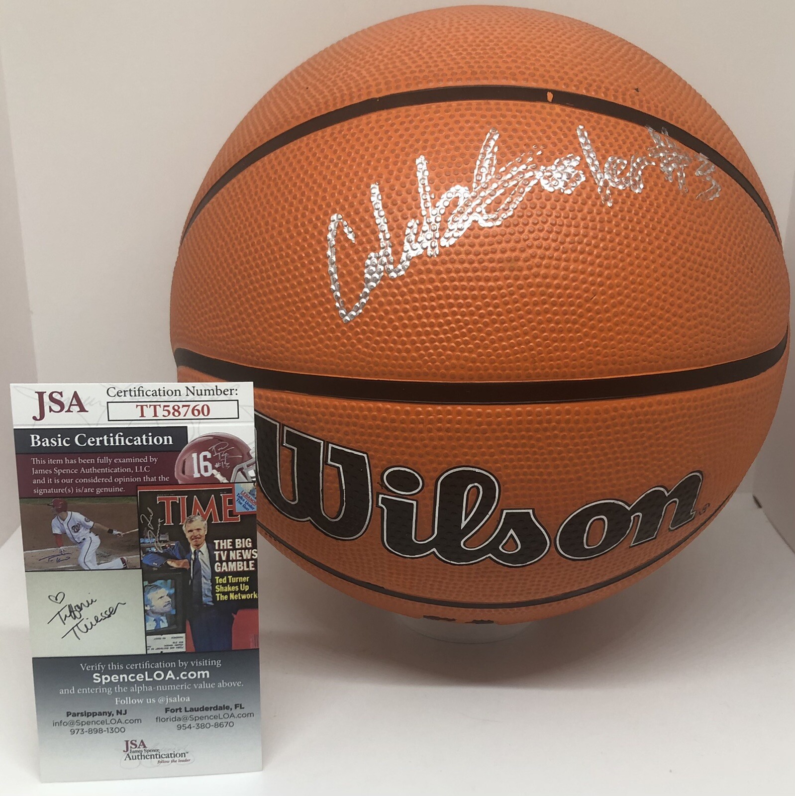 CALEB FOSTER SIGNED WILSON NBA BASKETBALL DUKE UNIVERSITY JSA COA