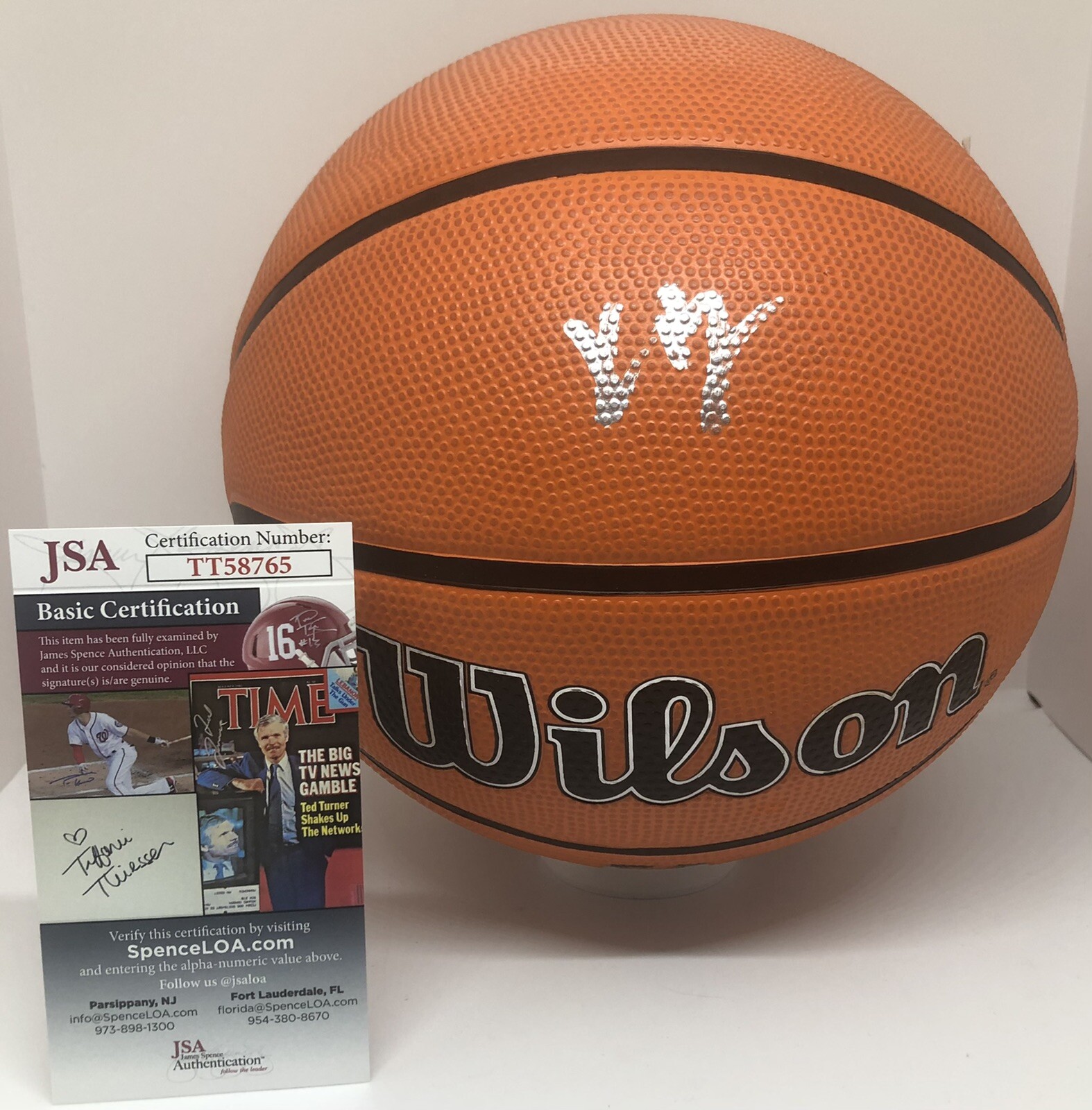 KYLAN BOSWELL SIGNED WILSON NBA BASKETBALL ILLINOIS FIGHTING ILLINI JSA COA
