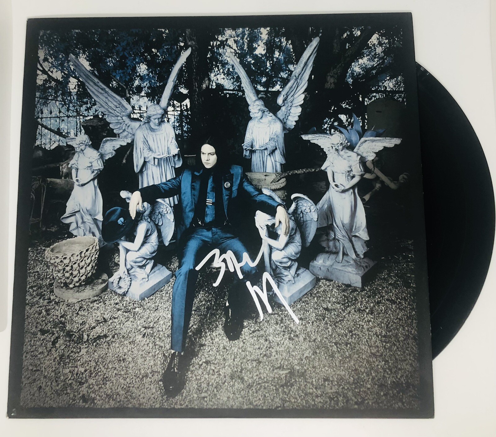 JACK WHITE SIGNED LAZARETTO VINYL RECORD ALBUM LP RARE THE WHITE STRIPES JSA COA