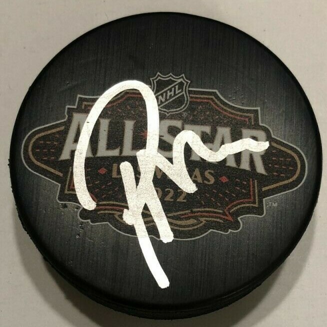 PETER DEBOER SIGNED 2022 NHL ALL STAR HOCKEY PUCK W/ CASE GOLDEN KNIGHTS COA