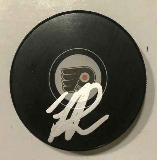 MIKE RICCI SIGNED PHILADELPHIA FLYERS HOCKEY PUCK W/ CASE COA