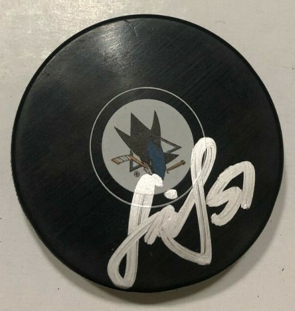 RADIM SIMEK SIGNED SAN JOSE SHARKS HOCKEY PUCK W/ CASE COA