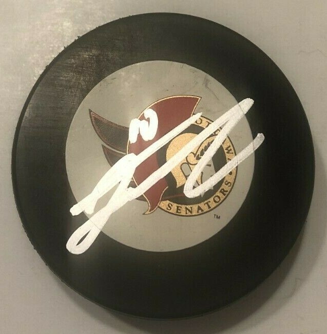 ALEX FORMENTON SIGNED OTTAWA SENATORS HOCKEY PUCK W/ CASE COA