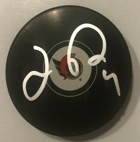 JOSH NORRIS SIGNED OTTAWA SENATORS HOCKEY PUCK W/ CASE COA