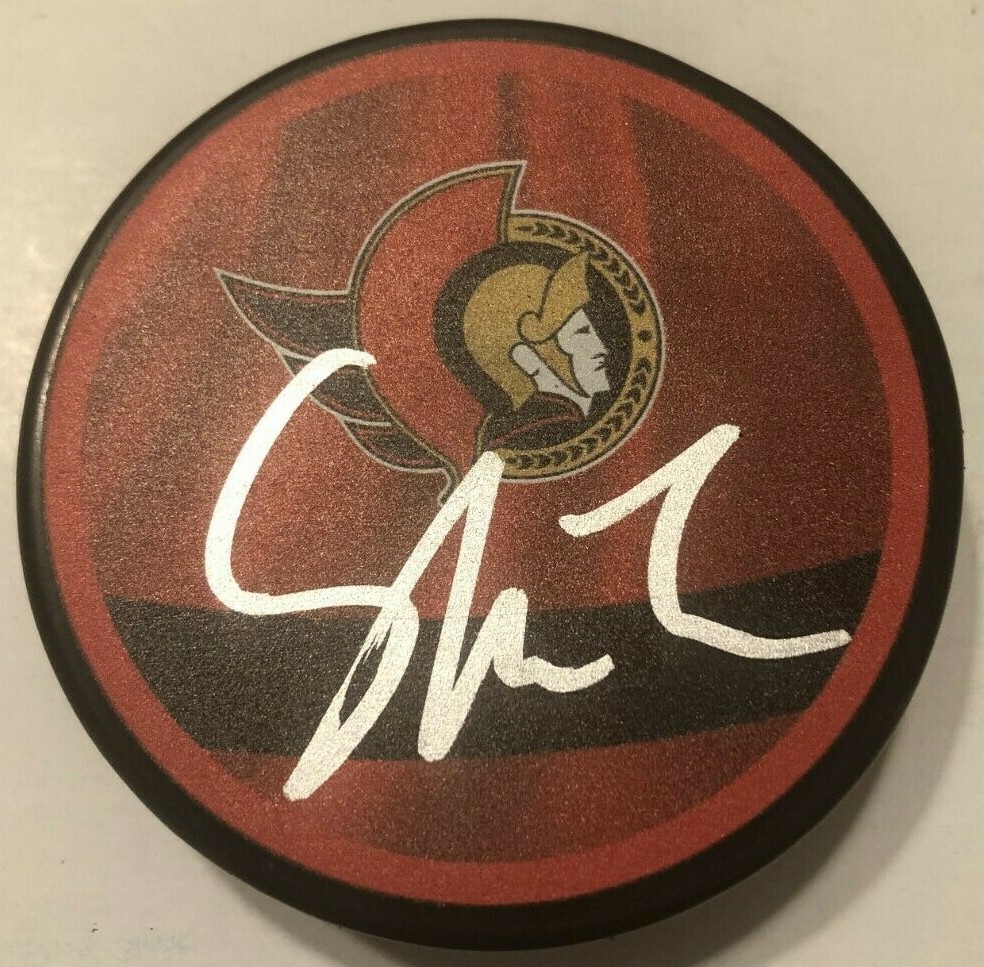 TIM STUTZLE SIGNED OTTAWA SENATORS HOCKEY PUCK W/ CASE COA