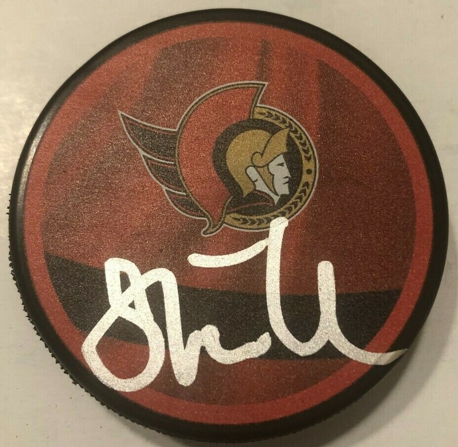 TIM STUTZLE SIGNED OTTAWA SENATORS HOCKEY PUCK W/ CASE COA