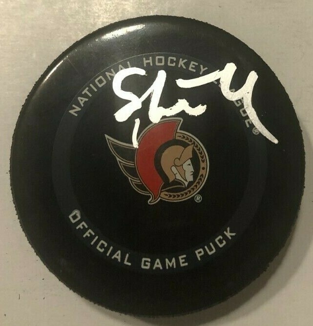 TIM STUTZLE SIGNED OTTAWA SENATORS OFFICIAL GAME HOCKEY PUCK W/ CASE COA