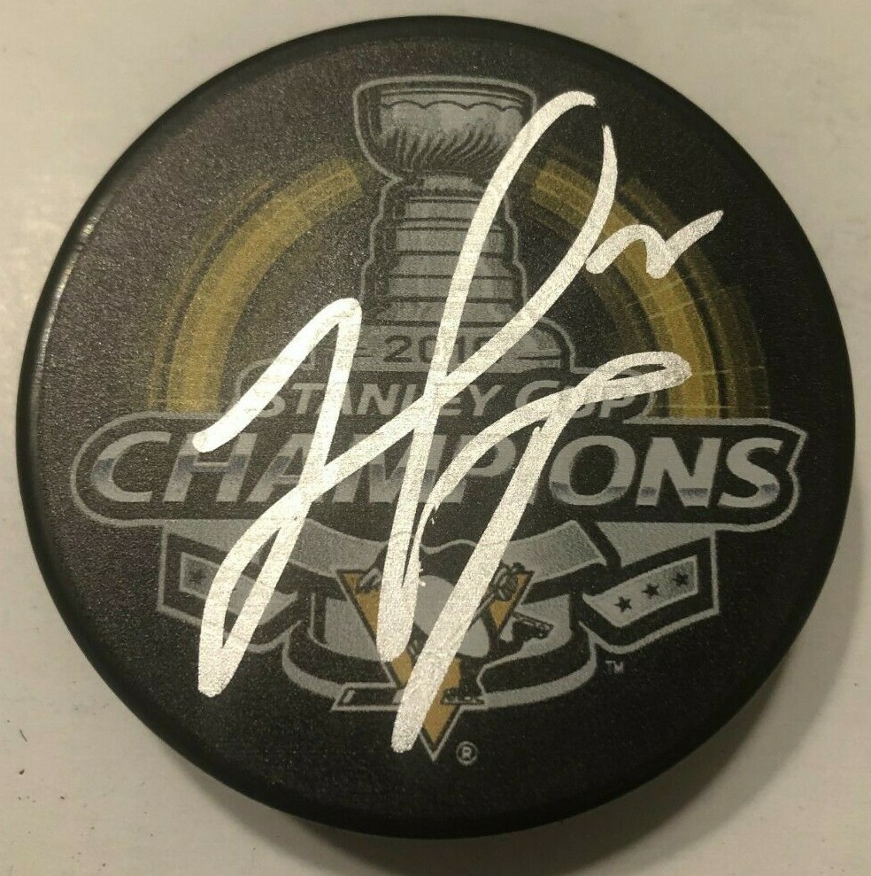 MATT MURRAY SIGNED 2016 STANLEY CUP HOCKEY PUCK W/ CASE PITTSBURGH PENGUINS COA