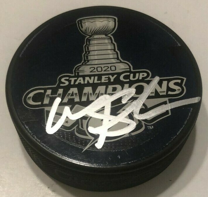 MITCHELL STEPHENS SIGNED 2020 STANLEY CUP PUCK W/ CASE TAMPA BAY LIGHTNING COA