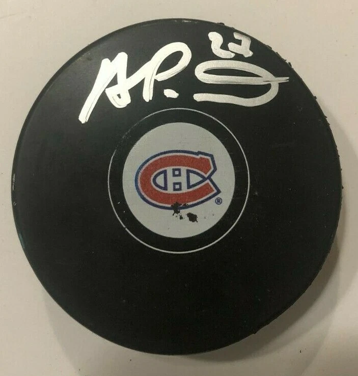ALEXANDER ROMANOV SIGNED MONTREAL CANADIENS HOCKEY PUCK W/ CASE COA