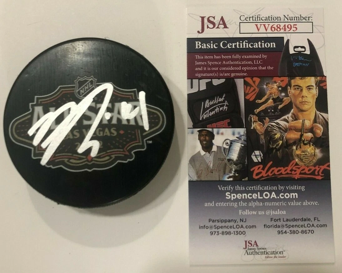 NICK SUZUKI SIGNED 2022 NHL ALL STAR GAME PUCK W CASE MONTREAL CANADIENS JSA COA