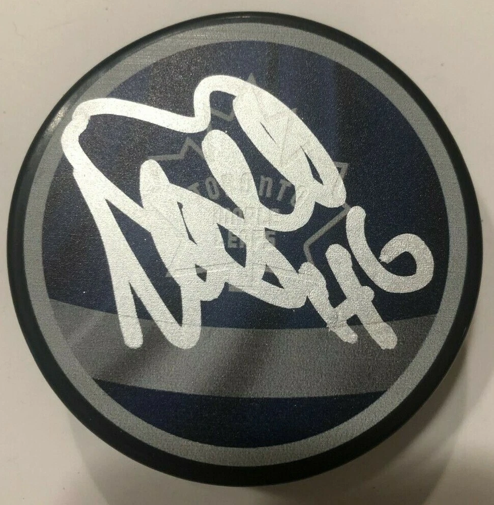 ILYA LYUBUSHKIN SIGNED TORONTO MAPLE LEAFS HOCKEY PUCK W/ CASE COA