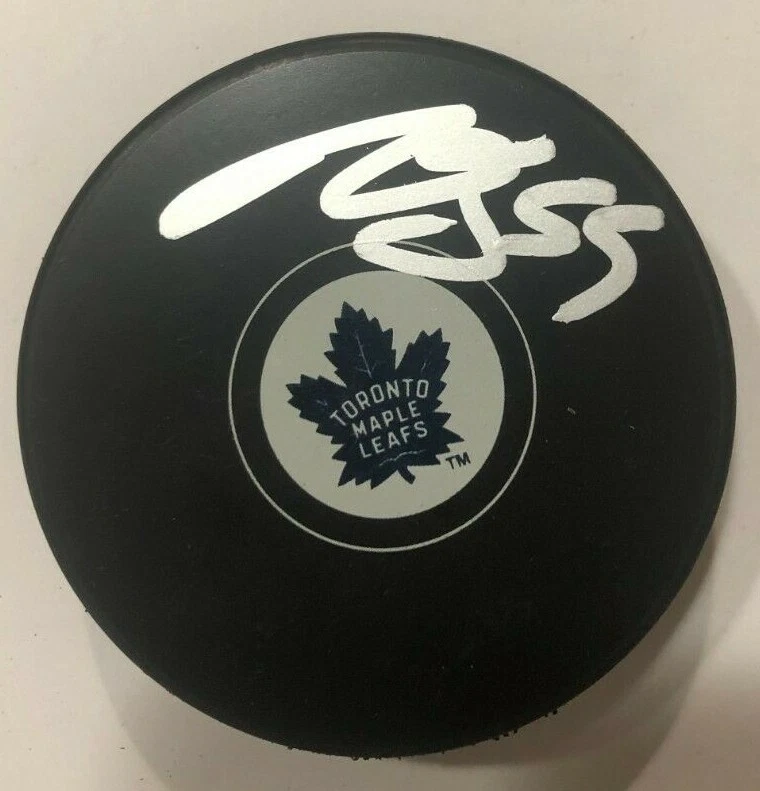 MARK GIORDANO SIGNED TORONTO MAPLE LEAFS HOCKEY PUCK W/ CASE COA