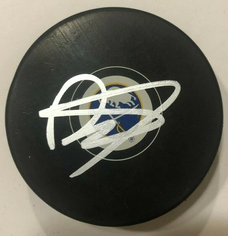 DYLAN COZENS SIGNED BUFFALO SABRES HOCKEY PUCK W/ CASE COA