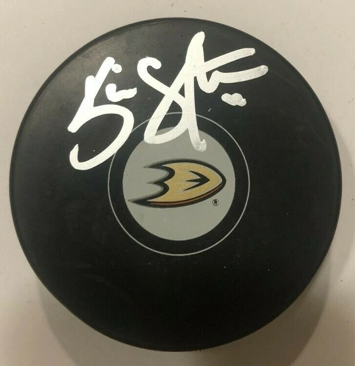 KEVIN SHATTENKIRK SIGNED ANAHEIM DUCKS HOCKEY PUCK W/ CASE COA
