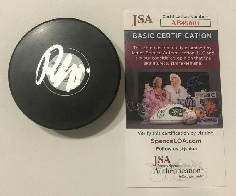 ROMAN JOSI SIGNED NASHVILLE PREDATORS HOCKEY PUCK W/ CASE JSA COA