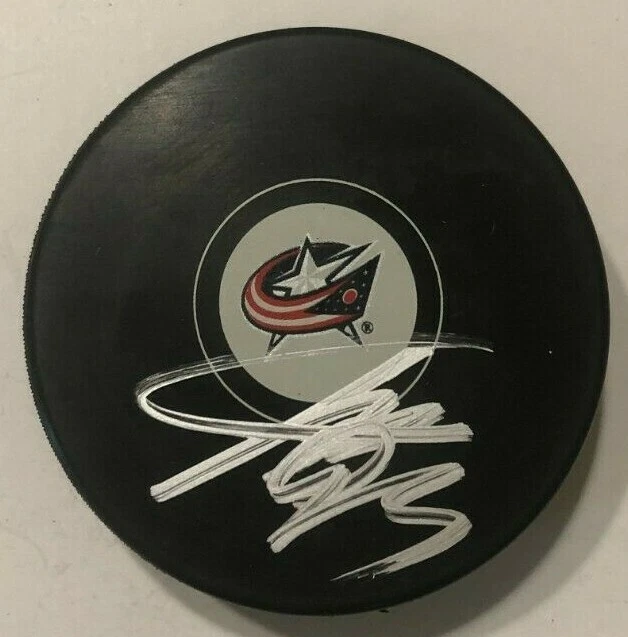JAKUB VORACEK SIGNED COLUMBUS BLUE JACKETS HOCKEY PUCK W/ CASE COA