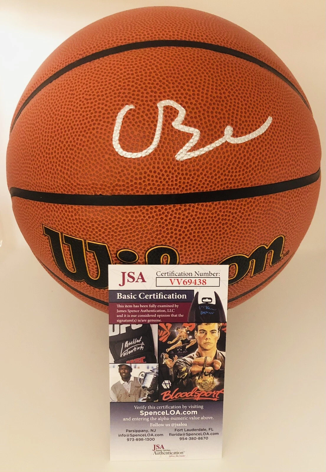 CAM BOOZER SIGNED WILSON NBA BASKETBALL CAMERON FUTURE SUPERSTAR JSA COA