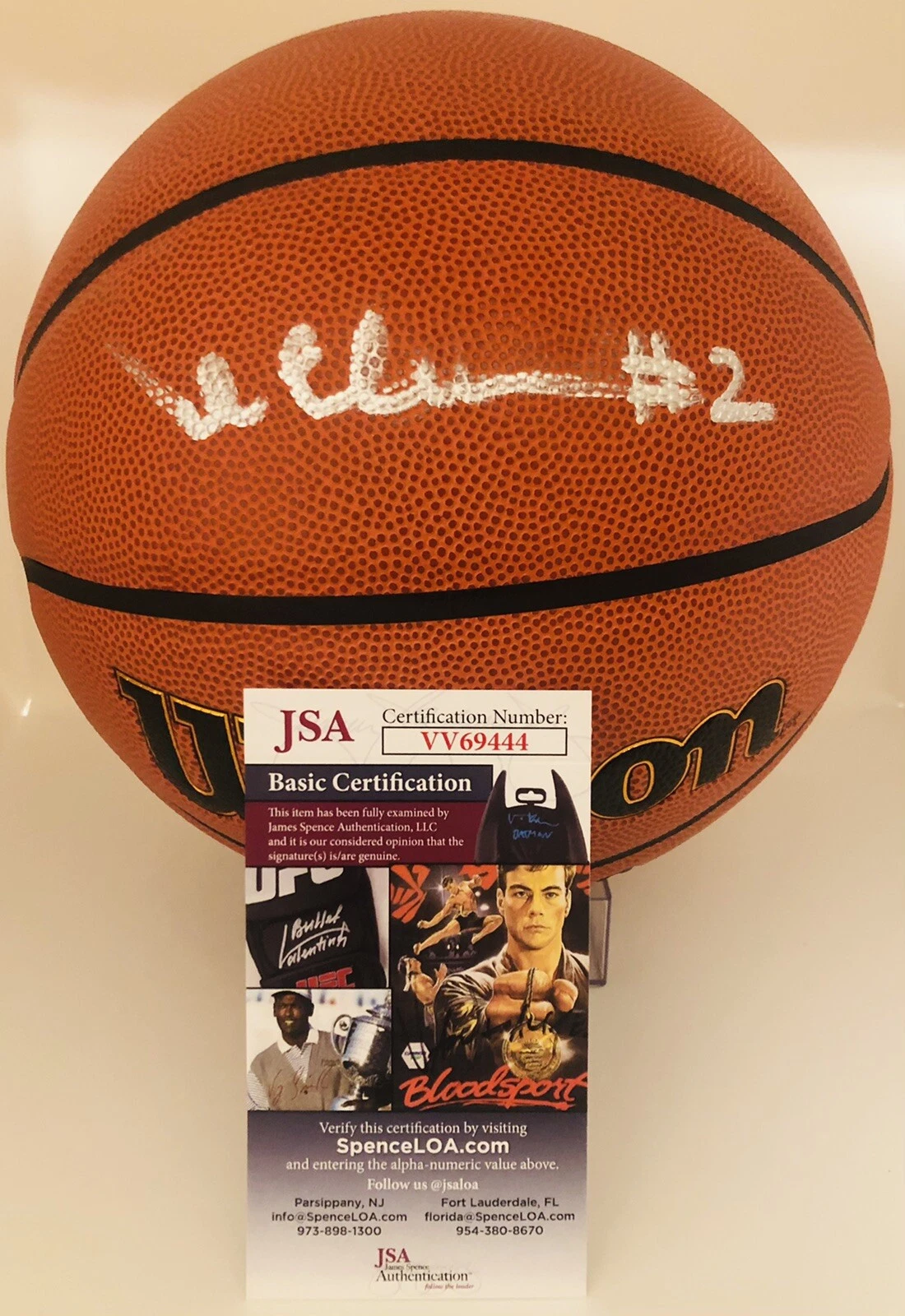 ISAIAH ELOHIM SIGNED WILSON NBA BASKETBALL USC TROJANS JSA COA