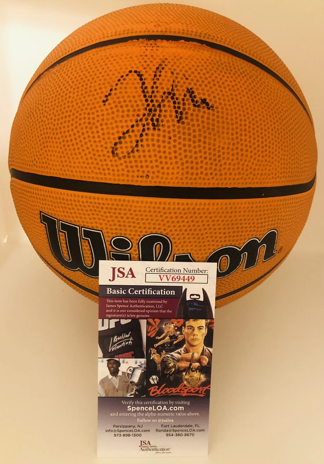 JAHKI HOWARD SIGNED WILSON NBA BASKETBALL AUBURN TIGERS JSA COA