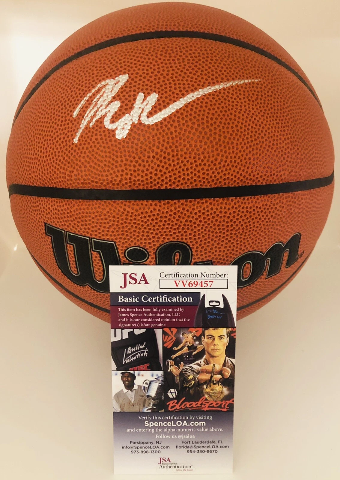 RON HOLLAND SIGNED WILSON NBA BASKETBALL FUTURE SUPERSTAR JSA COA
