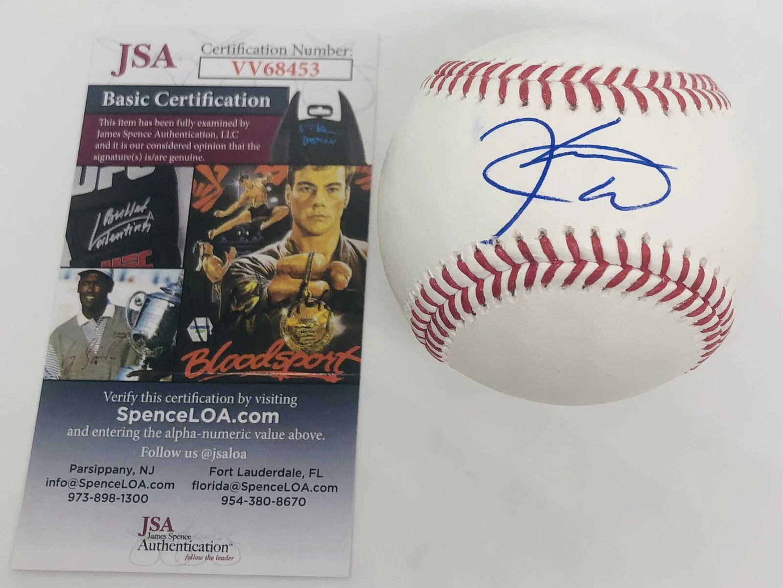 KAHLIL WATSON SIGNED RAWLINGS MLB BASEBALL MIAMI MARLINS JSA COA