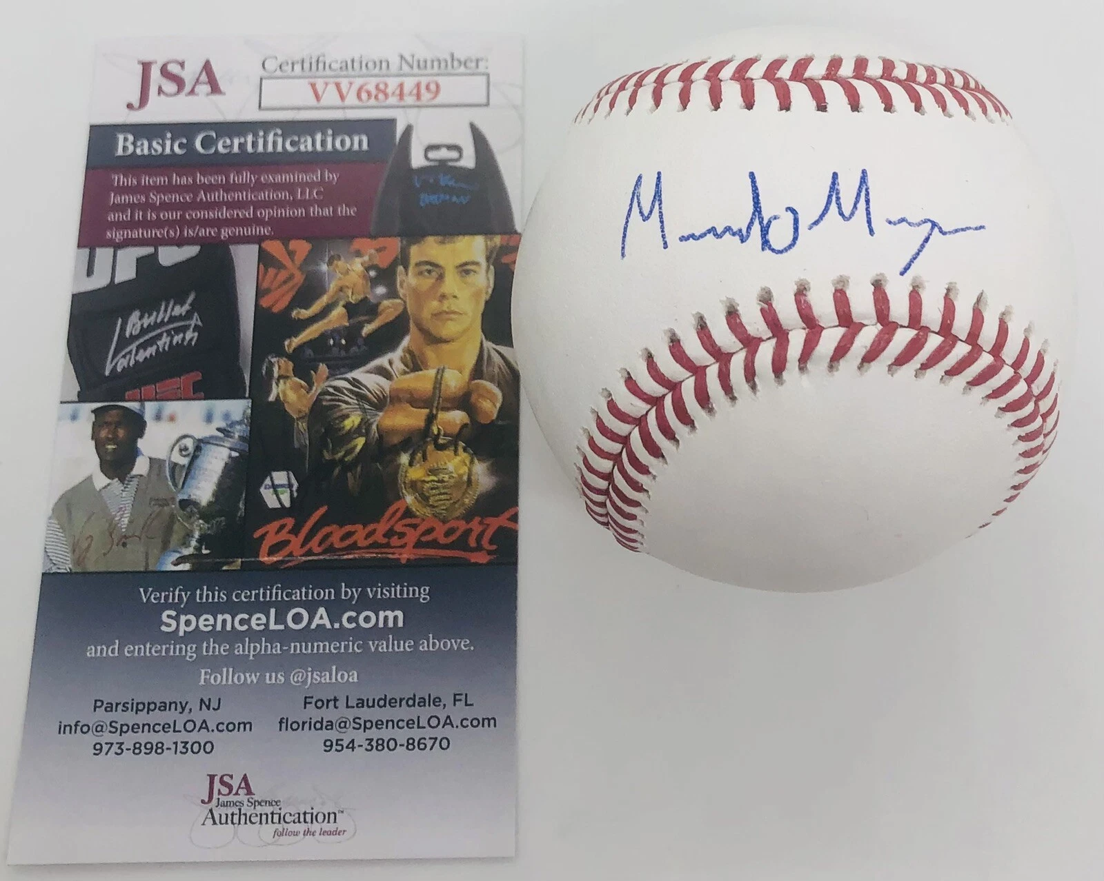 MARCELO MAYER SIGNED RAWLINGS MLB BASEBALL BOSTON RED SOX JSA COA