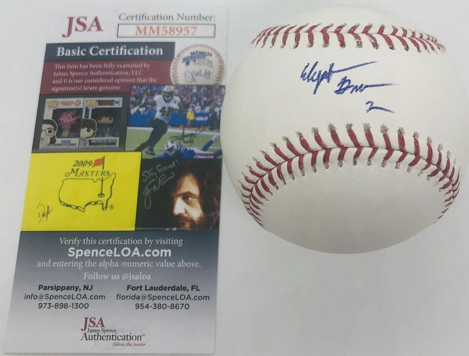 ELIJAH GREEN SIGNED RAWLINGS MLB BASEBALL 2022 TOP DRAFT PICK JSA COA