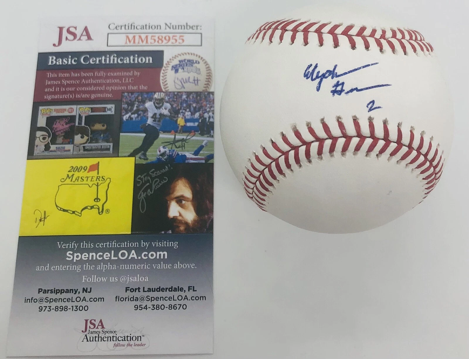 ELIJAH GREEN SIGNED RAWLINGS MLB BASEBALL 2022 TOP DRAFT PICK JSA COA