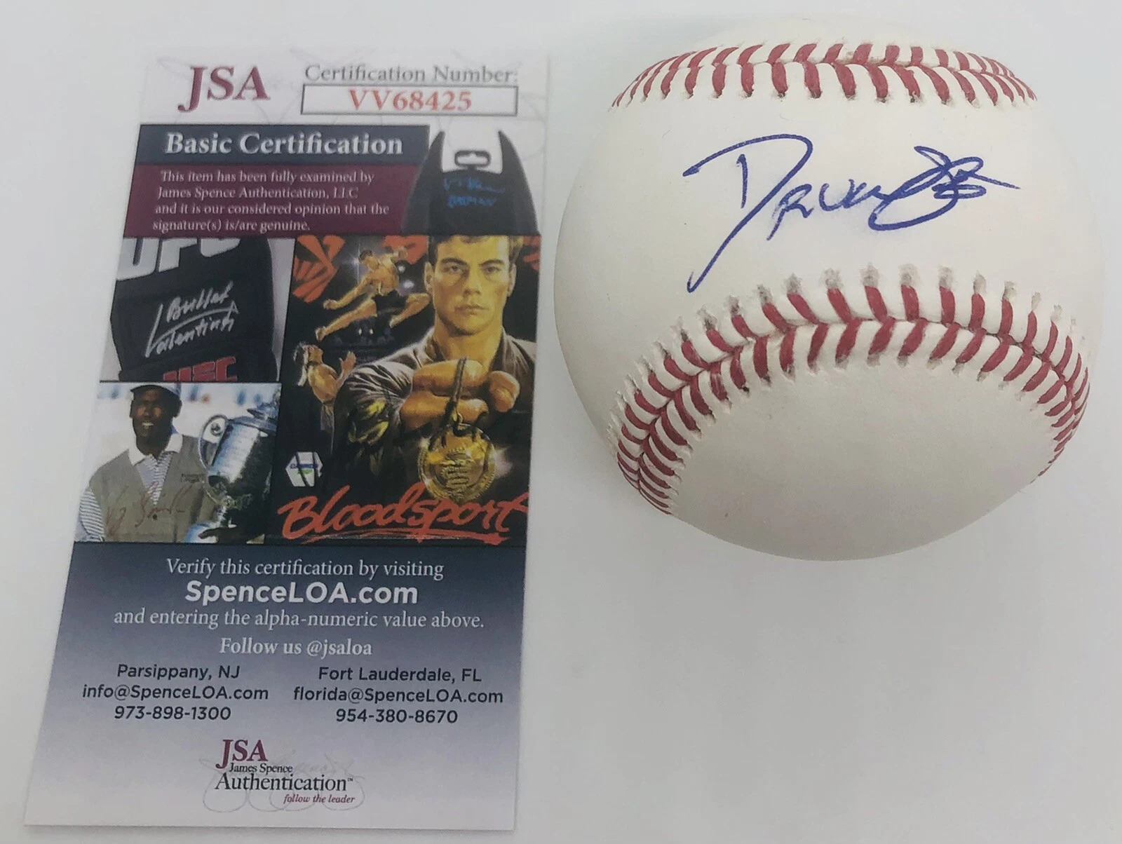 DRUW JONES SIGNED RAWLINGS MLB BASEBALL 2022 TOP DRAFT PICK JSA COA