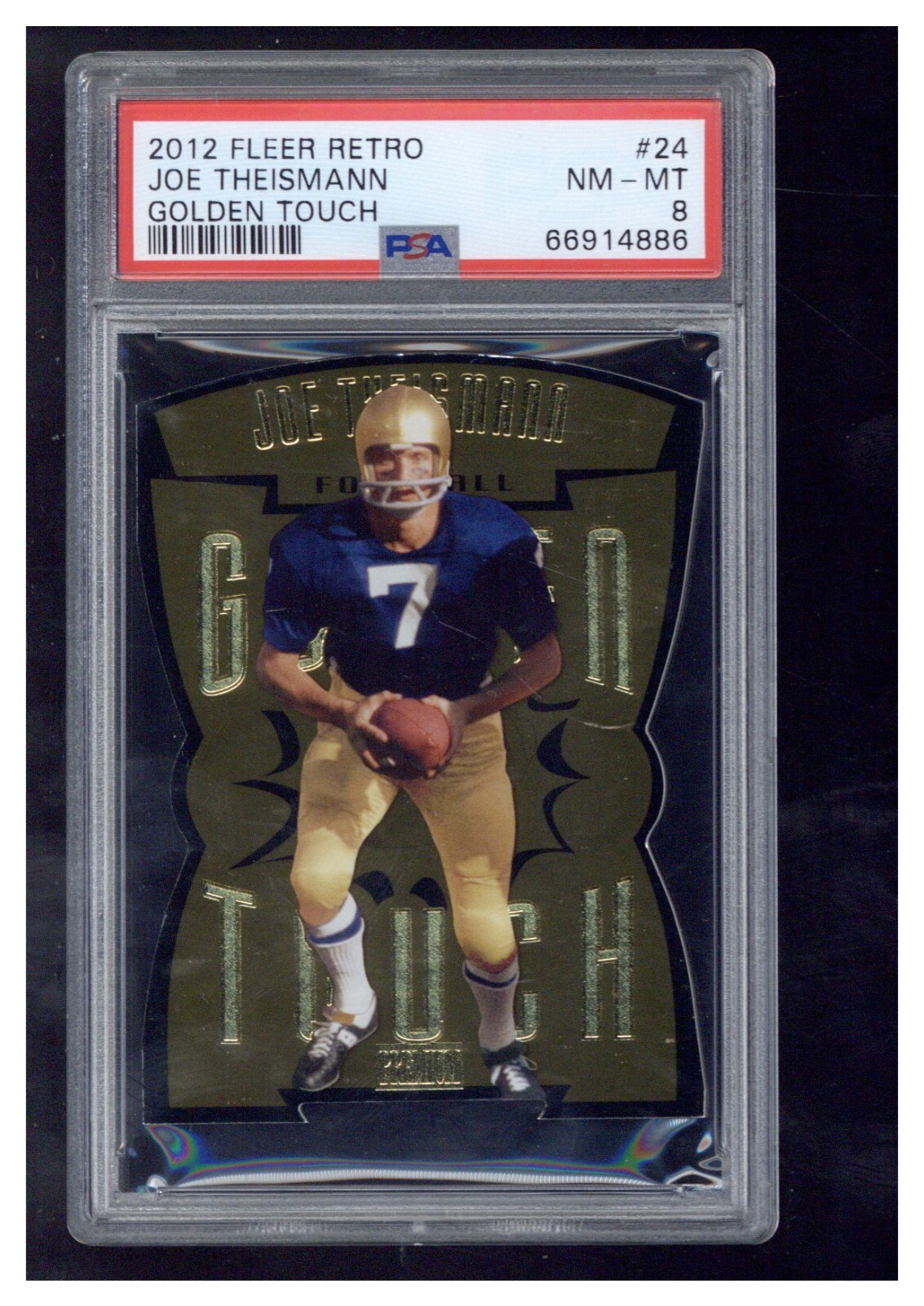 2012 Fleer Retro Golden Touch 24 Joe Theismann PSA 8