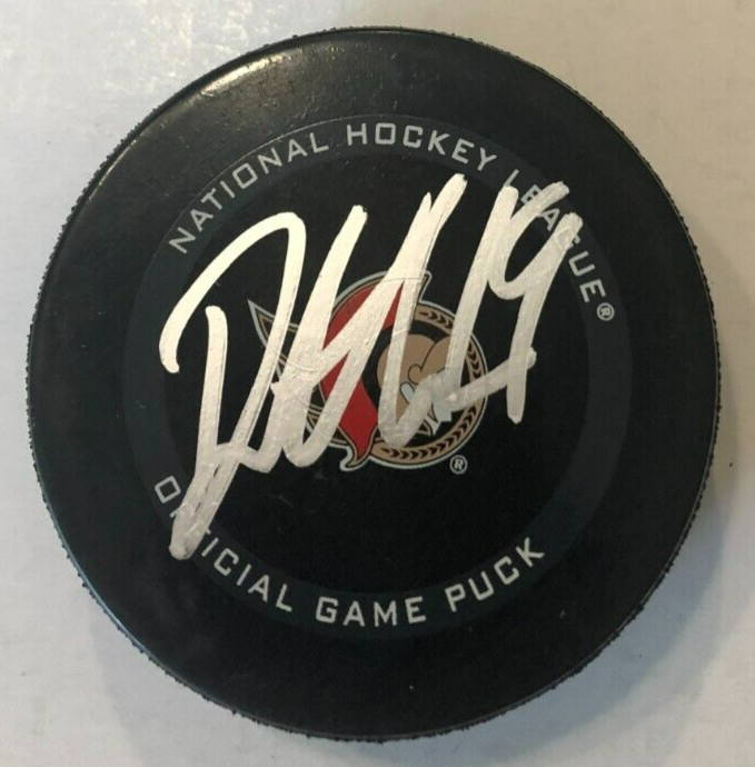 DRAKE BATHERSON SIGNED AUTOGRAPHED OTTAWA SENATORS GAME HOCKEY PUCK W/ CASE COA