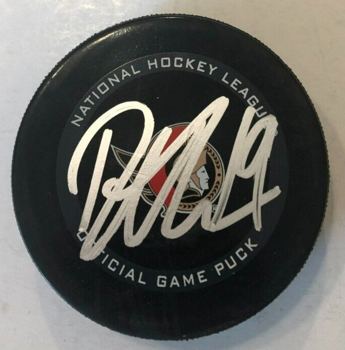 DRAKE BATHERSON SIGNED AUTOGRAPHED OTTAWA SENATORS GAME HOCKEY PUCK W/ CASE COA