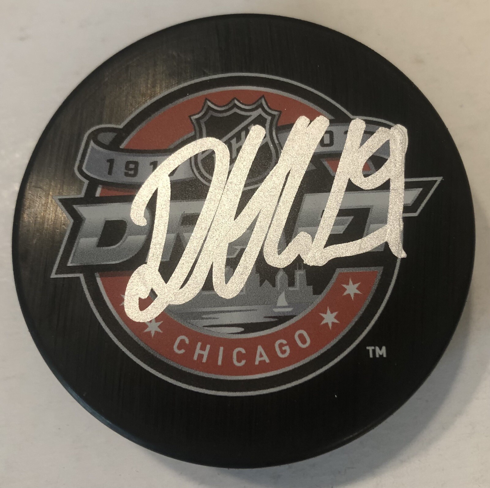 DRAKE BATHERSON SIGNED 2017 NHL DRAFT HOCKEY PUCK W/ CASE OTTAWA SENATORS COA
