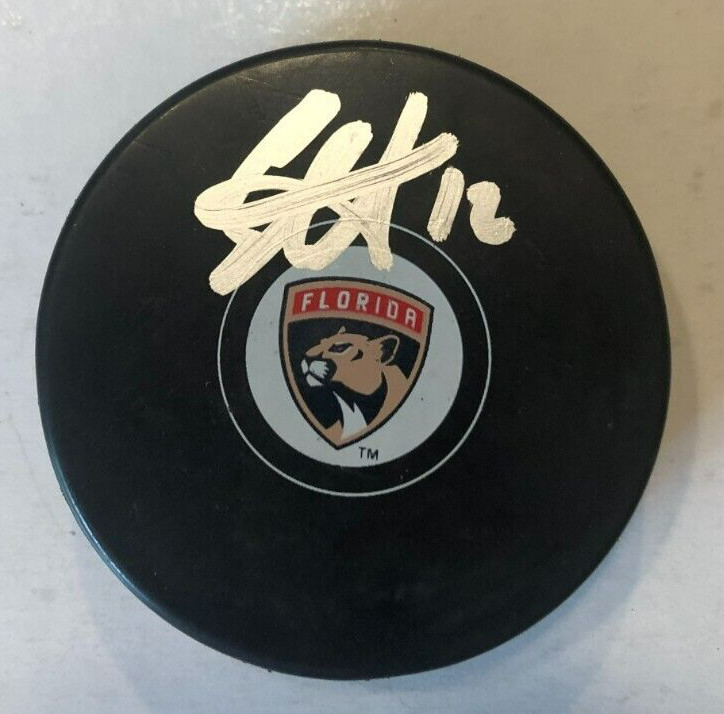 ERIC STAAL SIGNED AUTOGRAPHED FLORIDA PANTHERS HOCKEY PUCK W/ CASE COA