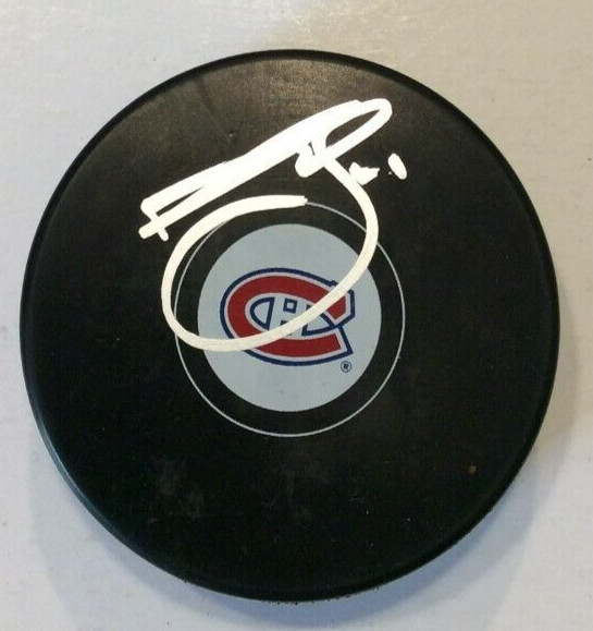 BRENDAN GALLAGHER SIGNED MONTREAL CANADIENS HOCKEY PUCK W/ CASE COA