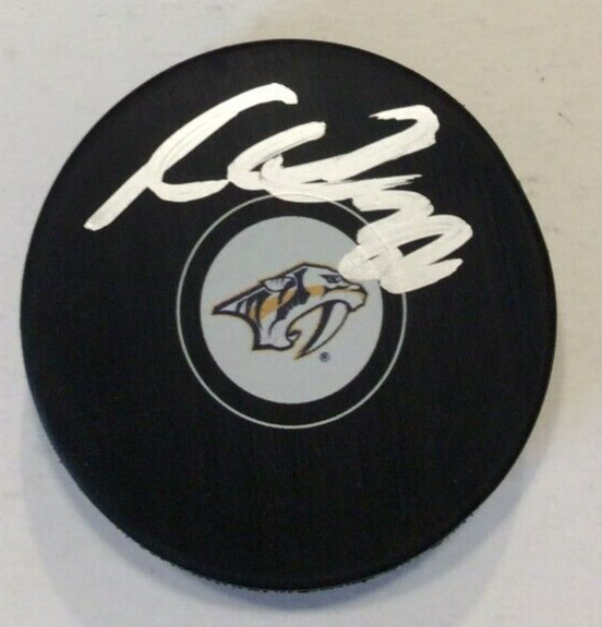 KEVIN LANKINEN SIGNED NASHVILLE PREDATORS HOCKEY PUCK W/ CASE COA