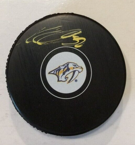 KEVIN LANKINEN SIGNED NASHVILLE PREDATORS HOCKEY PUCK W/ CASE COA