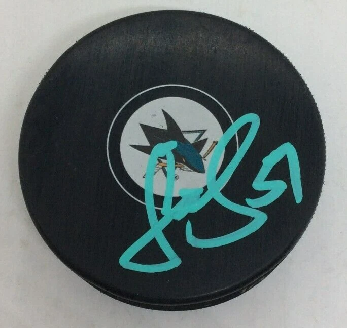 RADIM SIMEK SIGNED AUTOGRAPHED SAN JOSE SHARKS HOCKEY PUCK W/ CASE COA
