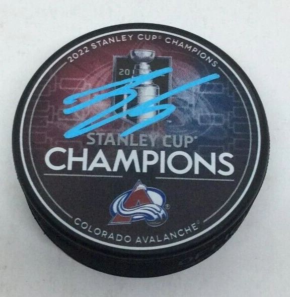 SAMUEL GIRARD SIGNED COLORADO AVALANCHE 2022 STANLEY CUP PUCK W/ CASE SAM COA