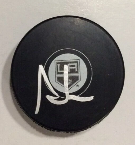 ALEX ALEXANDER EDLER SIGNED LOS ANGELES KINGS HOCKEY PUCK W/ CASE COA