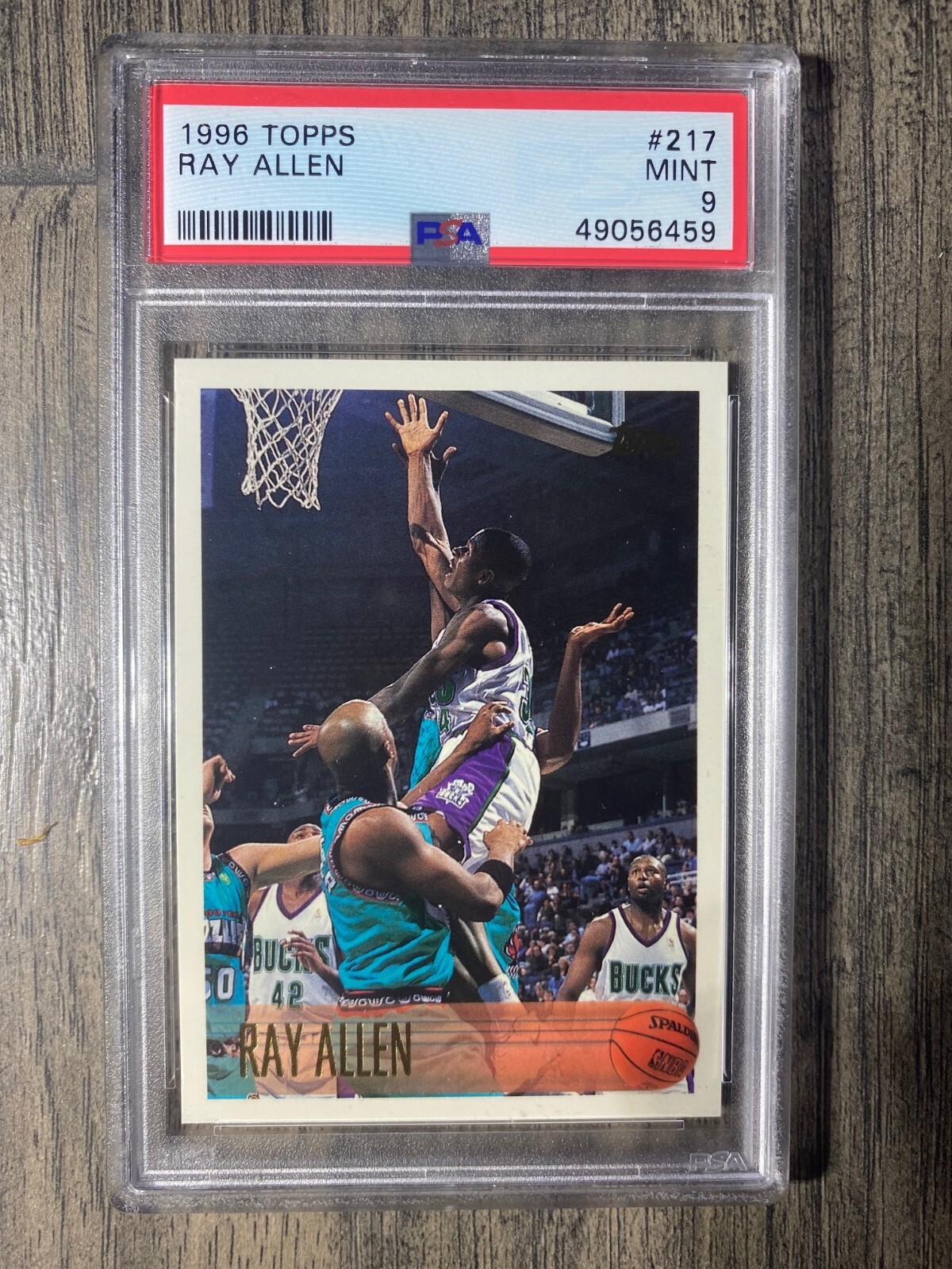 1996 Topps Ray Allen PSA 9