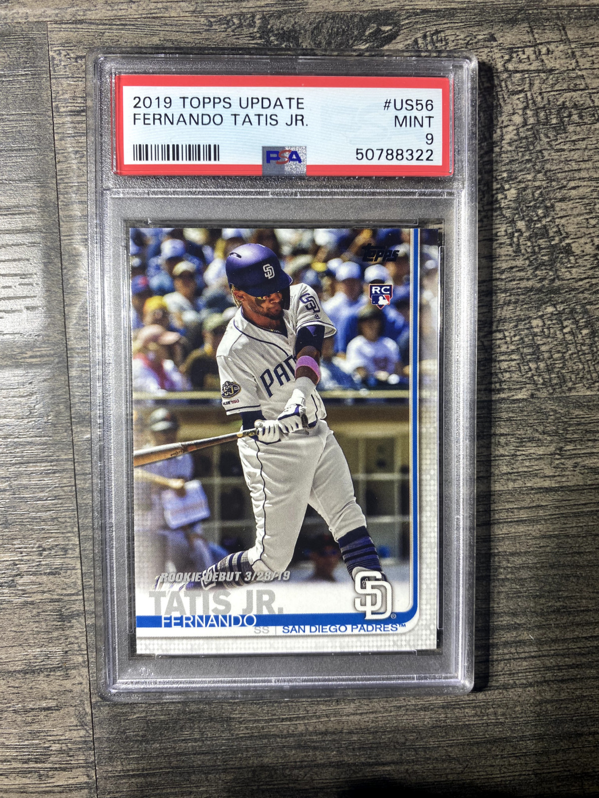 2019 Topps Update Fernando Tatis Jr PSA 9