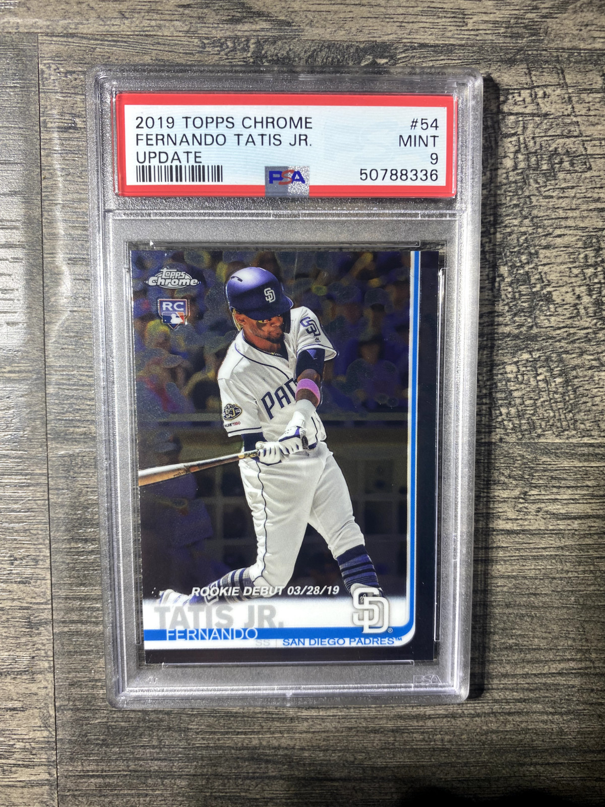 2019 Topps Chrome Update Fernando Tatis Jr PSA 9