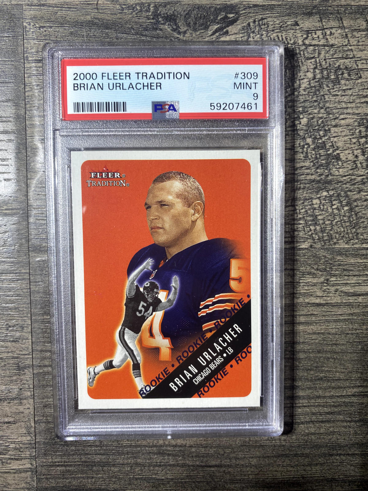 2000 Fleer Tradition Brian Urlacher PSA 9